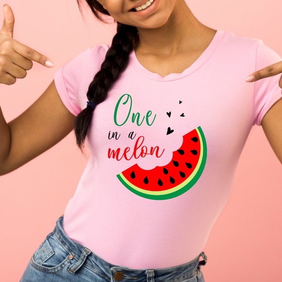 Unisex Kids T-Shirt, “One In A Melon” - Picture 2 of 6